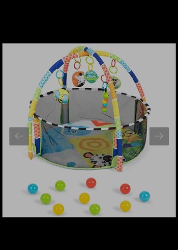 elele toys Renkli Bebek Oyun Matı ve Top Havuzu
