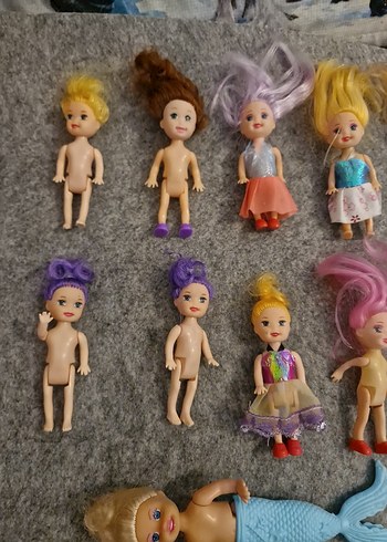 Barbie Çeşitli Pastel Renkli Bebekler