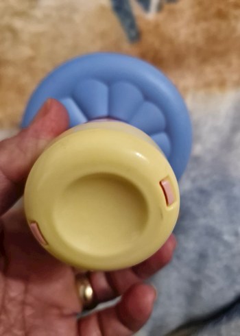 Beden Renk Pastel Mavi Mantar Çıngırak