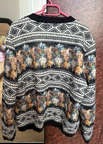 Bohem Desenli Midi Kadın Ceket - Görsel 2