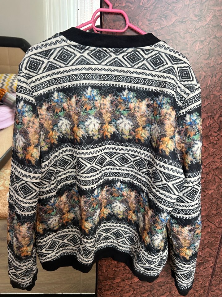 Bohem Desenli Midi Kadın Ceket - Görsel 2