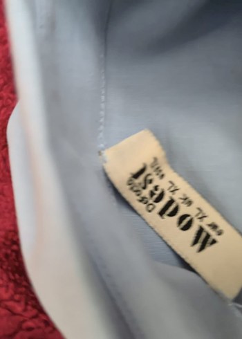 Mavi Uzun Kollu Rahat Kesim Kadın Gömlek - Görsel 4