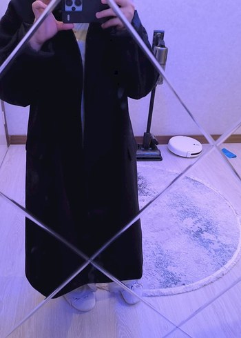 siyah kaban Kendi kumaşından düğmeler var hiç bir kusuru yok - Görsel 7