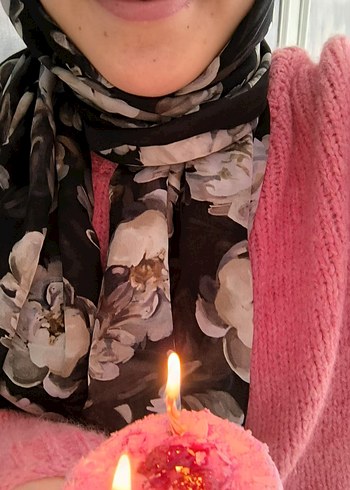 krop uzun kol pembe renk kazak - Görsel 3