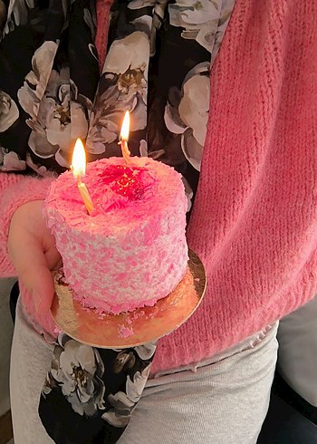 krop uzun kol pembe renk kazak - Görsel 2