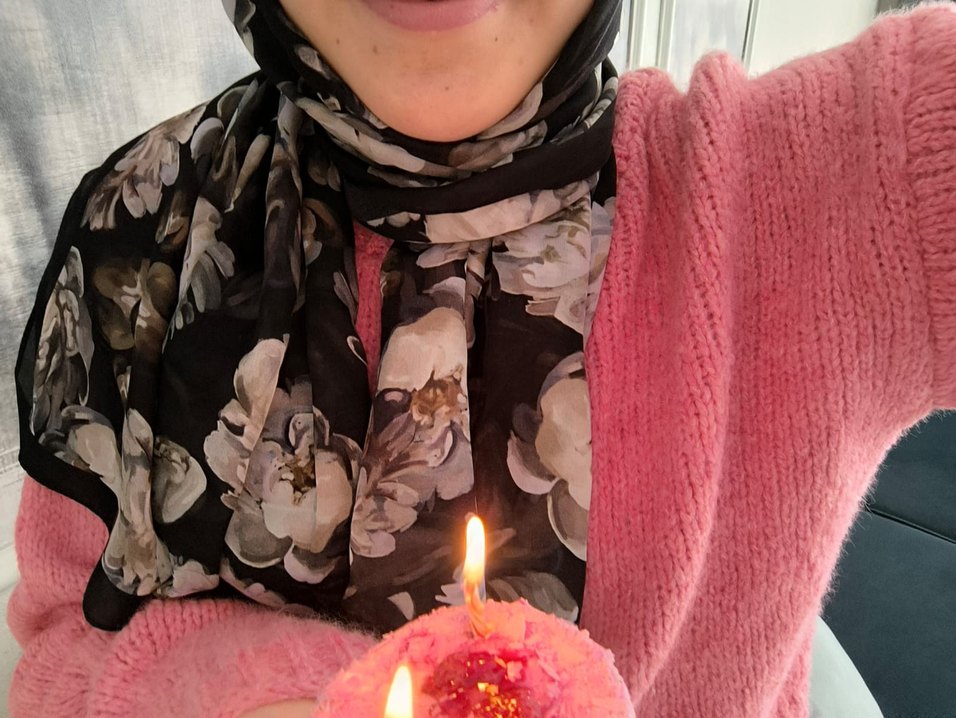 krop uzun kol pembe renk kazak - Görsel 3