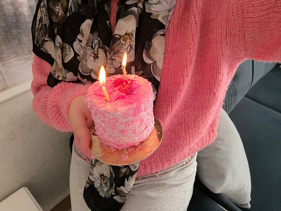 krop uzun kol pembe renk kazak - Görsel 2