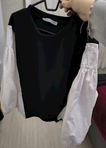 siyah beyaz renkte üst - Görsel 6