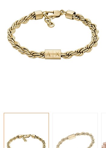Armani Exchange Altin Zincir Bileklik