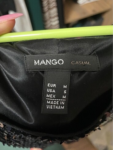 l Beden Mango pullu elbise