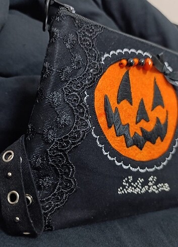 Gotik Halloween Kostüm Çanta Pumpkin
