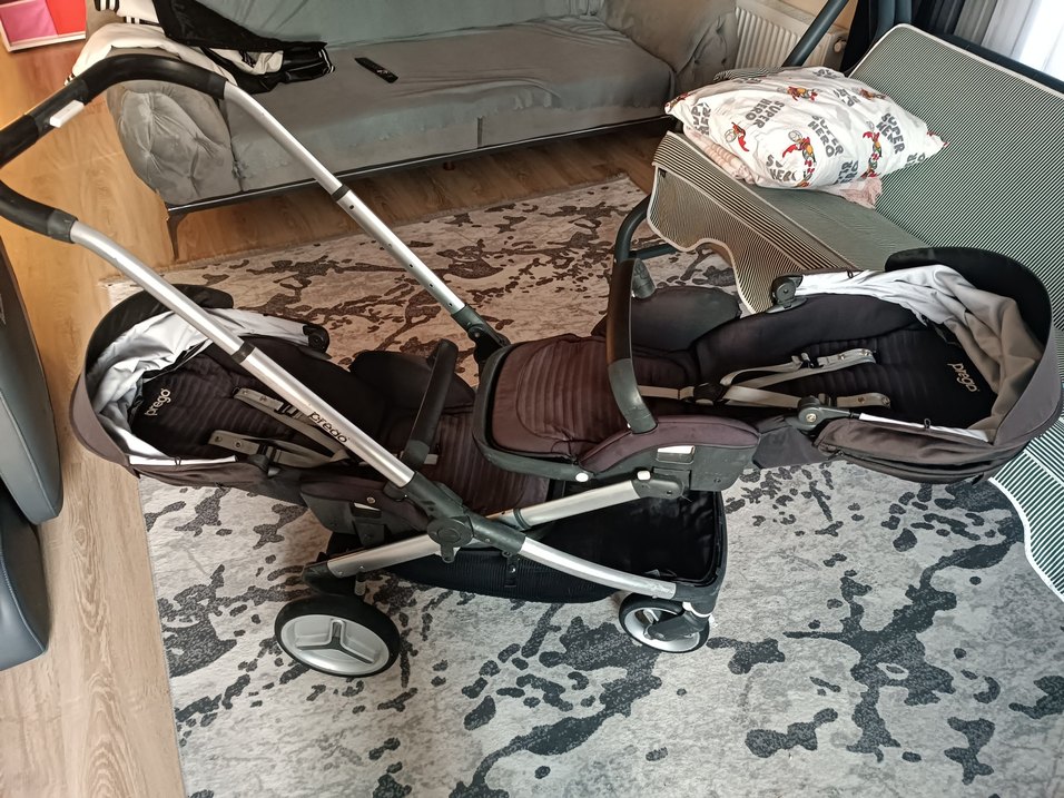 PREGO 2072 İKİZ BEBEK ARABASI... - Görsel 4