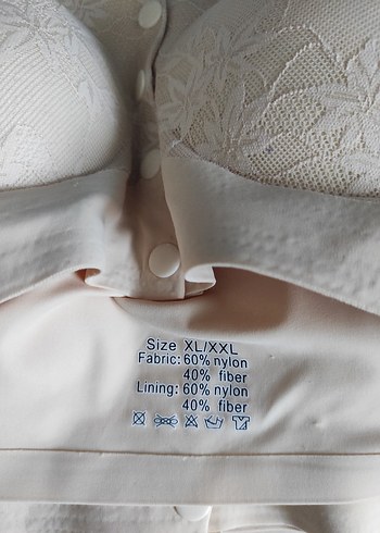 xl XXL beden önden düğmeli hayalet sütyen  - Görsel 3