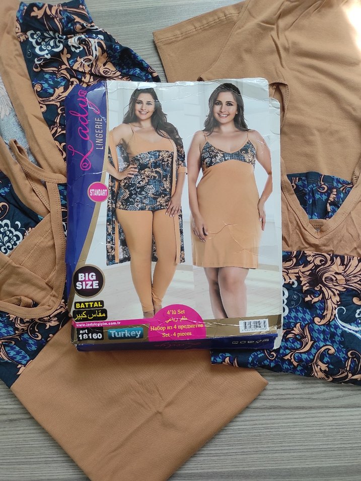 büyük beden 4'lü takım - Görsel 5