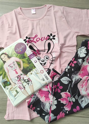 7 Yaş Beden kız çocuk pijama takımı modeli