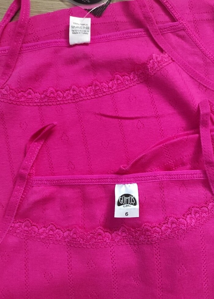 6 numara 3 adet çocuk jakarlı atlet  - Görsel 2