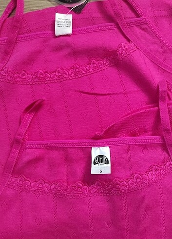 6 numara 3 adet çocuk jakarlı atlet  - Görsel 3