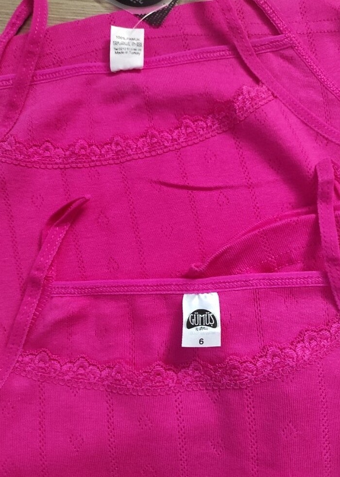 6 numara 3 adet çocuk jakarlı atlet  - Görsel 3