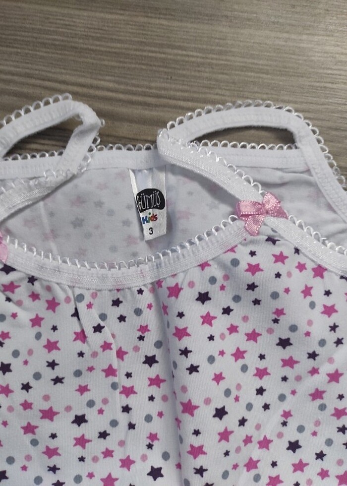 3 numara kiz çocuk takım modeli  - Görsel 2