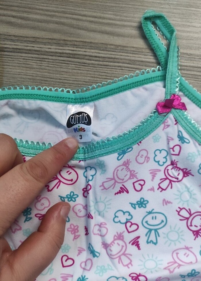 3 numara kız çocuk takım modeli  - Görsel 2