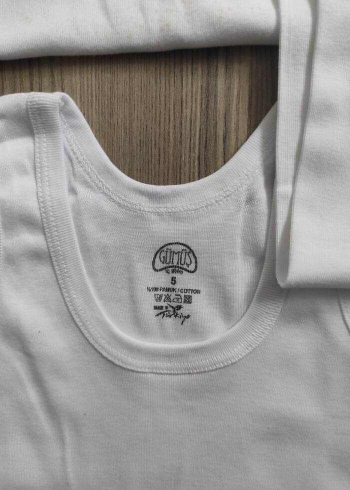 5 numara 3 adet erkek çocuk atlet - Görsel 2