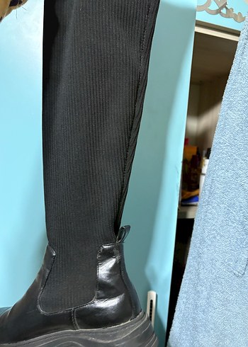 Kadın Siyah Dizüstü  Çizme - Görsel 6