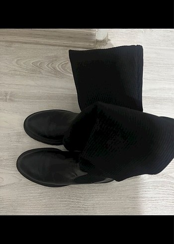 Kadın Siyah Dizüstü  Çizme - Görsel 2