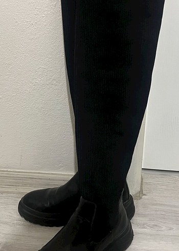 Kadın Siyah Dizüstü  Çizme - Görsel 3