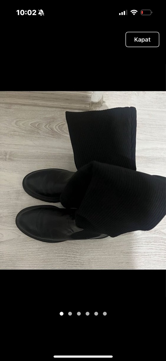 Kadın Siyah Dizüstü  Çizme - Görsel 2