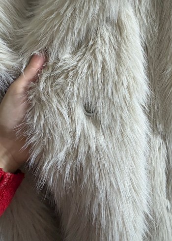 Zara Bej Kadın Kürk Detaylı - Görsel 3