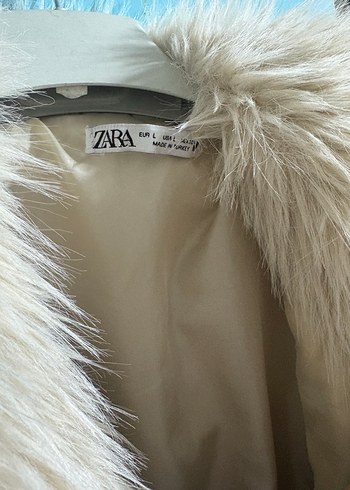 Zara Bej Kadın Kürk Detaylı - Görsel 2