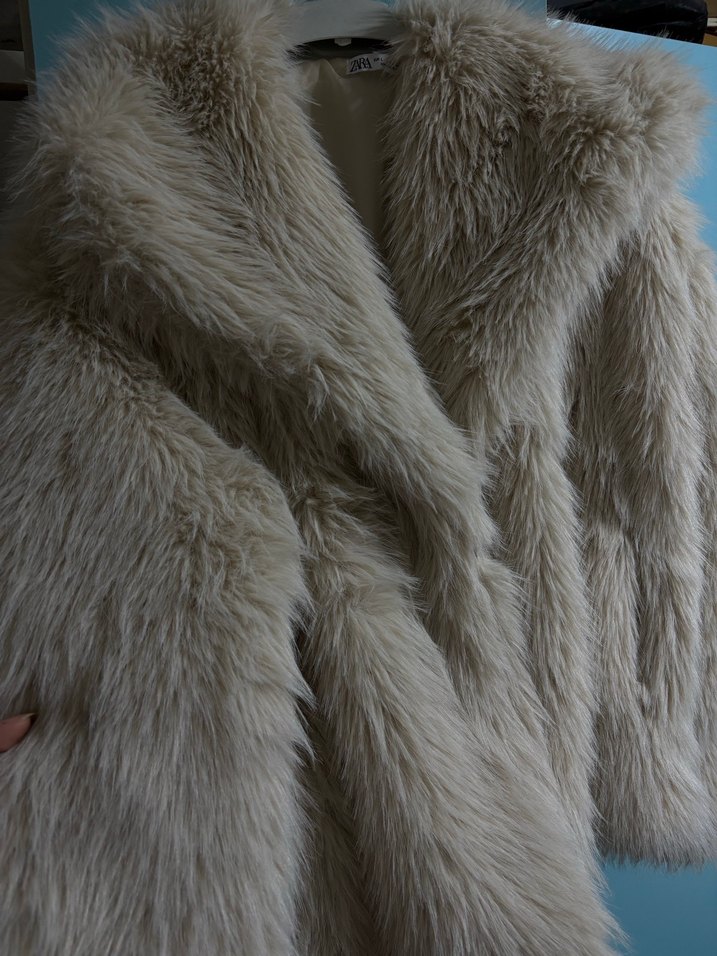 Zara Bej Kadın Kürk Detaylı - Görsel 5