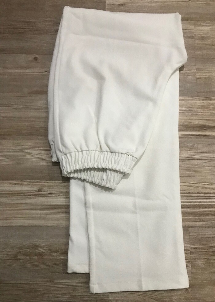 Beyaz Kadın Kumaş Pantolon - Görsel 4