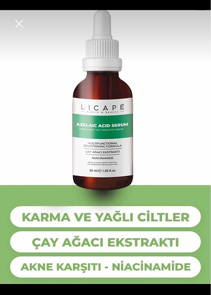 Licape/ Azelaik Asit Cilt Serumu - Görsel 5