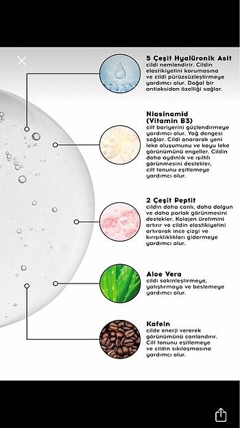 Cream Co/ Hyaluronic Acid Peptit Serum - Görsel 7