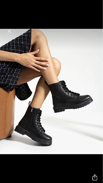 Kadın Siyah Postal/ Bot - Görsel 8