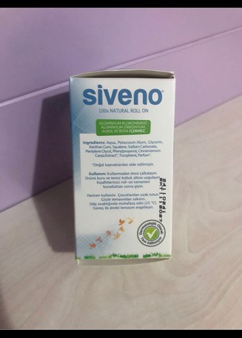 Beden Renk Siveno Doğal Teen Roll-On Deodorant