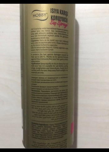 Hobby Isıya Karşı Koruyucu Saç Spreyi - Görsel 6