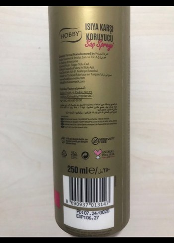 Beden Hobby Isıya Karşı Koruyucu Saç Spreyi