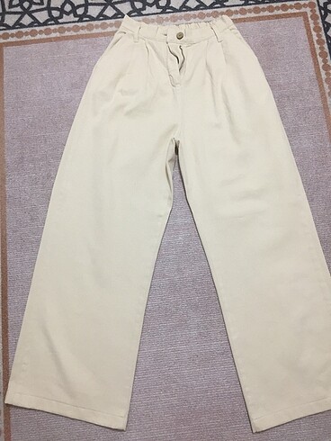 Diğer Krem rengi kumaş pantalon
