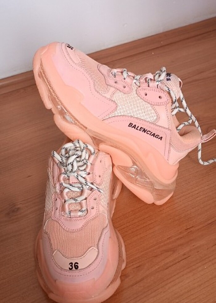 Pembe spor ayakkabı 36 numara - Görsel 4