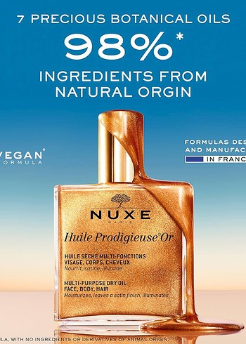 Beden Renk Nuxe Huile Prodigieuse Or Çok Amaçlı Kuru Yağ