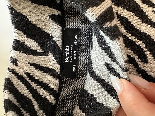 Bershka Crop zebra