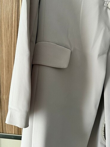 40 Beden Gri uzun blazer ceket