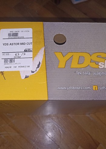 Yds bot siyah 43 numara yeni kaliteli - Görsel 7
