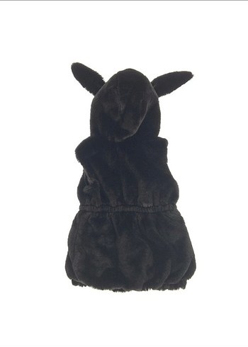 Leopar Desenli Siyah Kürklü Goth Kedi Kıyafeti - Görsel 2