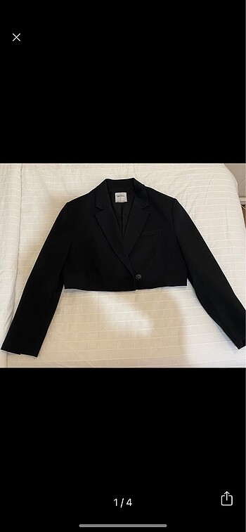 bershka crop blazer ceket