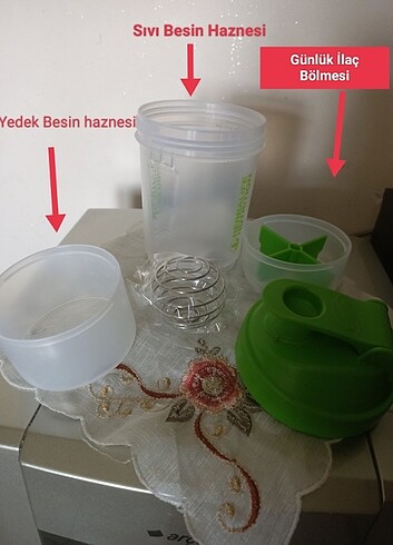  Beden yeşil Renk Fonksiyonel Shaker