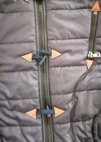 Gri Kapüşonlu Fermuarlı Erkek Yelek - Görsel 8