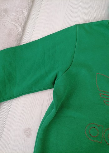 m Beden Erkek Yeşil Kapüşonlu Sweatshirt